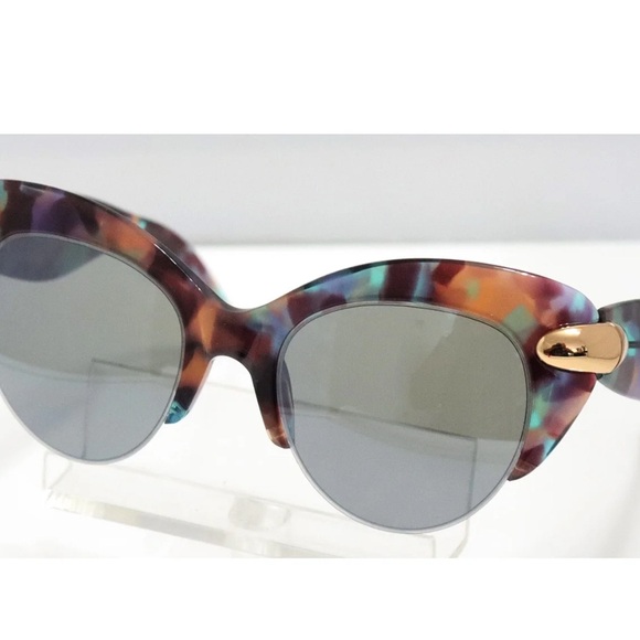 Pomellato PM0018S 005 Cat Eye Sunglasses Havana Multicolor $565 New - Picture 1 of 5